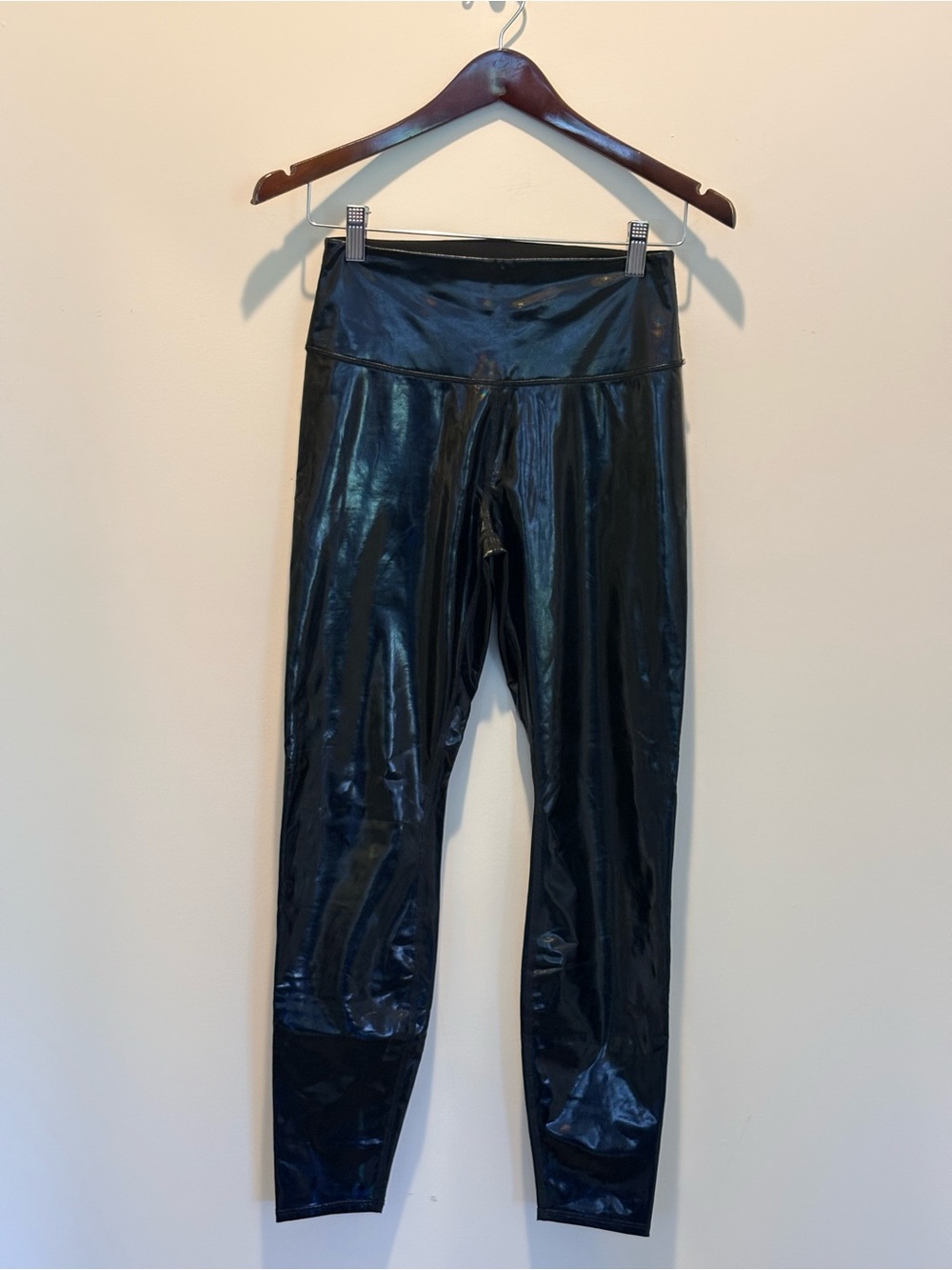 Good American Black Faux Leather Leggings - High Shine